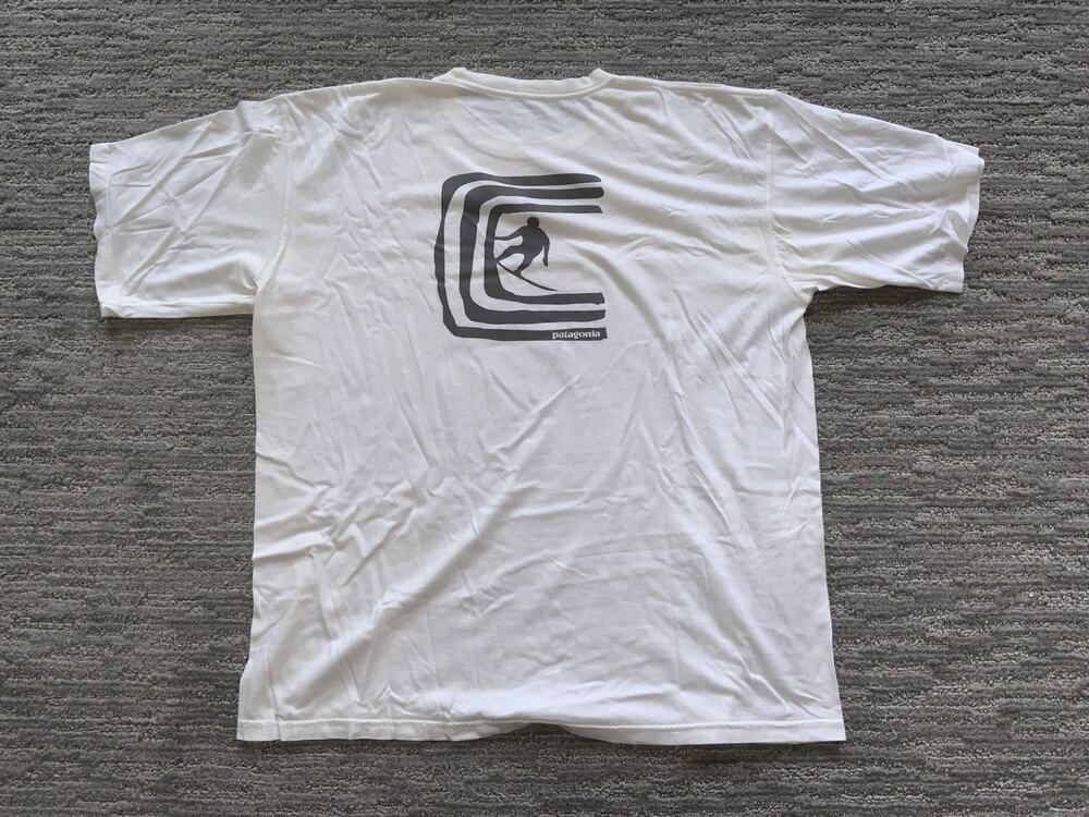 Vintage 1990s Patagonia Beneficial T’s T Shirt Size XL Wave Logo 90s